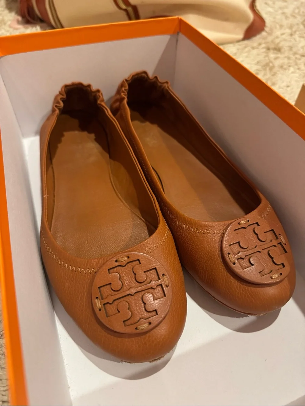 Tory Burch Women’s Minnie Leather Ballet Flats